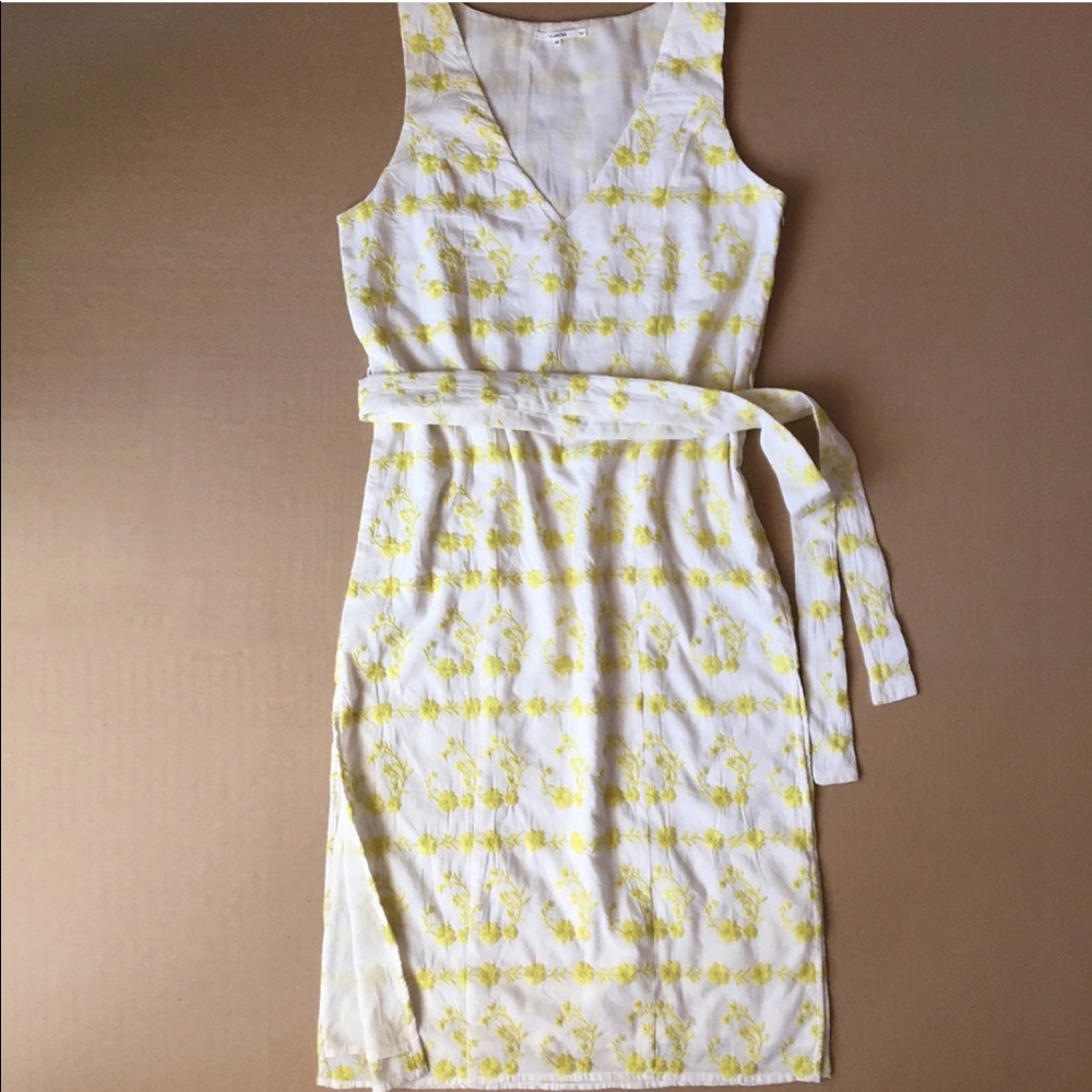 Tularosa embroidered yellow dress
